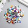 Set of decor for the creativity of rhinestones diameter 0.5 cm "Multi -colored" 12x12.5 cm weight - 5 g