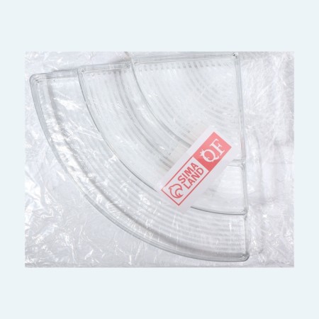 Organizer for storage, 3 sections, 26 × 26 × 10 cm, the color is transparent-3