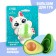 Lip balm "cat with avocado", 8 g