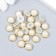 Decor for creativity Plastic "Half -Wash with a rim" set of 25 pcs mix 0.8x0.8 cm