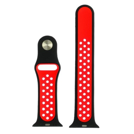 Smart watch strap, with perforation, 38 mm, l = 23 cm, silicone-2