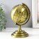 Souvenir Metal "Globe" Gold 10.5x11x18.5 cm