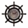 Watch Wall Interior "Speaker. Map" D-15 cm, silent, black with bronze
