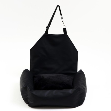 Autonomous Office for animals, eco -leather, black-3