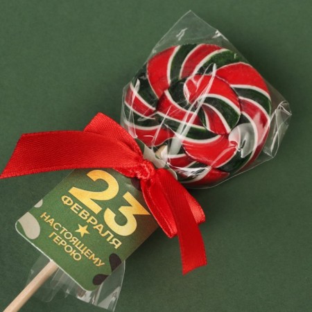 Lollice on the stick "February 23", taste: Cola, 15 g.-3