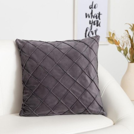 Pillowcase decorative Ethel "Solo", gray color, size 43x43 cm-4