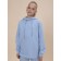 Sweep for girls, height 134 cm, blue color