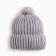 Female Winter hat, gray color, size 56-60