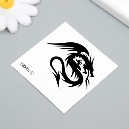 Tattoo on the body Black "Dragon" 6x6-1