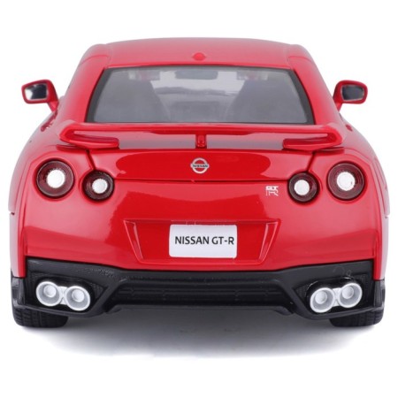 BBURAGO Nissan GT-R 2017, Die-Cast, 1:24, opening doors, red color-4