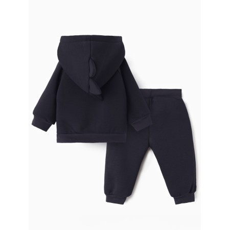 Costume: sweatshirt and pants crumb I Dino, height 80-86, dark gray-8