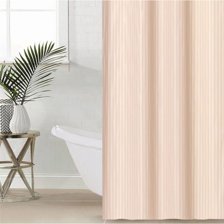 The curtain in the bathroom Ethel strip is beige color, 180*200 cm, 80g/m2, 100% p/e-3