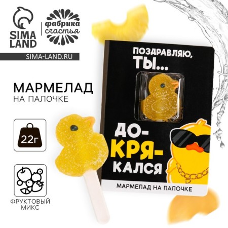 Figure marmalade "finished off" on a stick, 22 g.