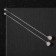 Earrings Metal "chains" balls, color silver