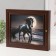 Keyline "Horse and Moon" 26x31 cm Wenge