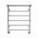 Terminus heated towel rail "Ancona" P6, 500x600 mm, lower connection, chrome