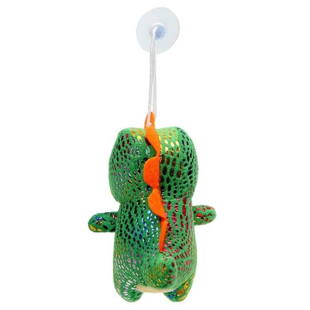 Soft toy "Dinosaurus" with a flower, on a suspension, 11 cm, color mix-3