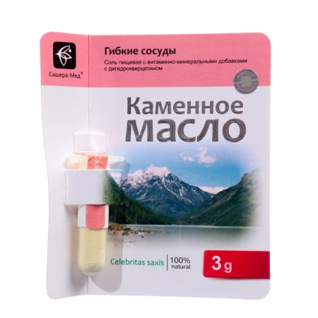 Stone oil "Flexible vessels" with dihydrocercetin, 3 g