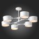 Ceiling EVOLUCE lamp. Sle183502-06. Gemento. 6x60 watts, E14, 73x95.5x32 cm, white color