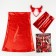 Carnival set "Evil Chertic": dress, gloves, rim, river 42-44, red