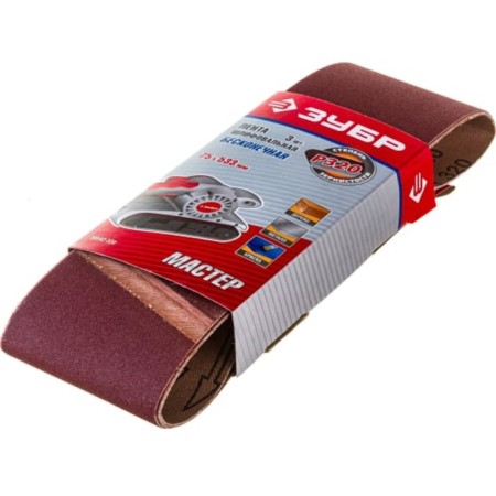 Grinding tape "Master" 35542-320, for LSM, 75 x 533 mm, P320, 3 pcs.