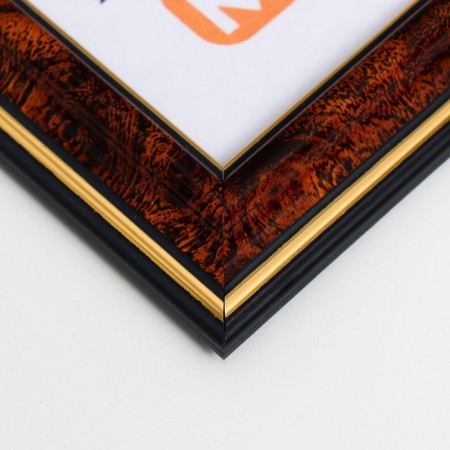 Photo frame plastic 15x21 cm dark nut (282)-3