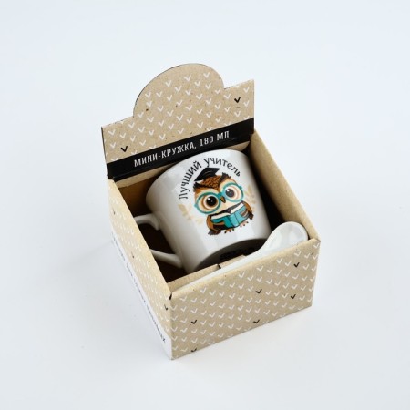 Gift set "Best Teacher": a mug 180 ml, spoon-1