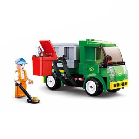 Designer city "garbage cleaning machine", 118 parts, in a package