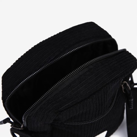 Youth bag with zipper, black color-5