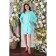 Cardigan female, size 44, green color