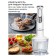 JVC JK-HB5122, submersible blender, 1200 W, 600 ml, 5 speeds, white
