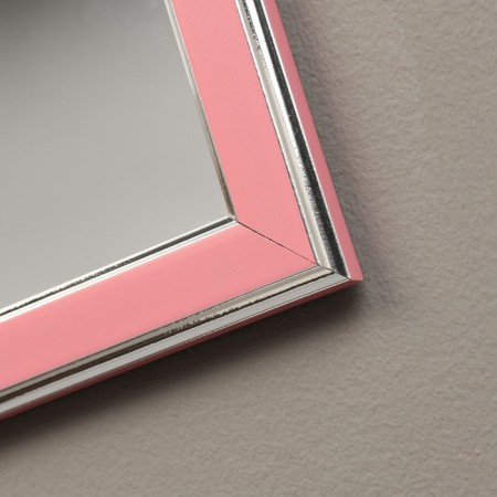 Interior mirror, acrylic, 35 x 45 cm, pink-1
