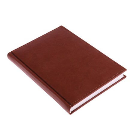 Deliciper of Leduced A5, 160 Vivevella sheets, artificial leather cover, brown-1