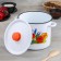 Cylindrical pan “Tulip May”, 5.5 l, with a button, induction, color white