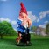 Garden figure "Dwarf with a turtle" 30x31x72cm