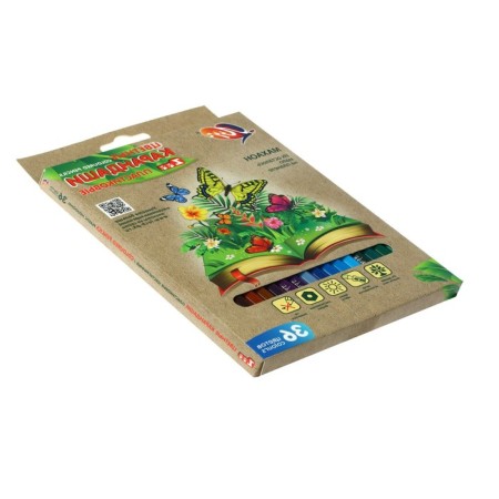 Plastic pencils 36 colors Ray "Zoo", hexagonal-3