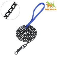 Metal leash, 120 cm x 2 mm, black