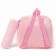 Baby plush backpack with an ANime Girl Penal, 24*24 cm, pink color