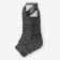 Socks men's woolen shortened color black pattern, size 27