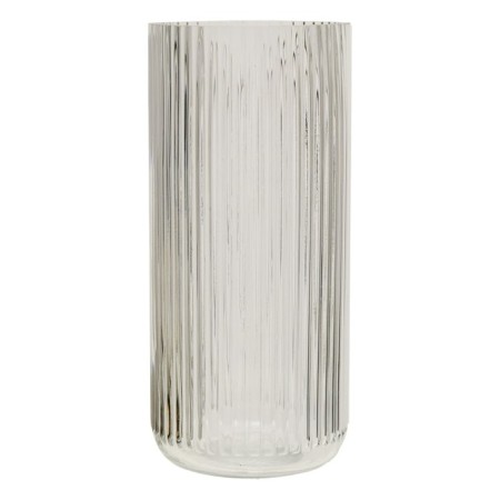 Decorative vase of embossed glass, 115 × 115 × 250 mm, the color is transparent-3