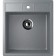 Kitchen Washing Ulgran U406-309, 500x445 mm, dark gray color