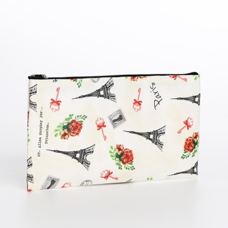 Lightning cosmetic bag, beige color