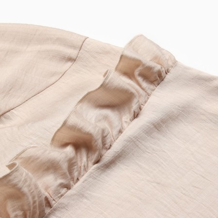 Women's costume (blouse, shorts) minku: casual collection beige color, rr 48-10