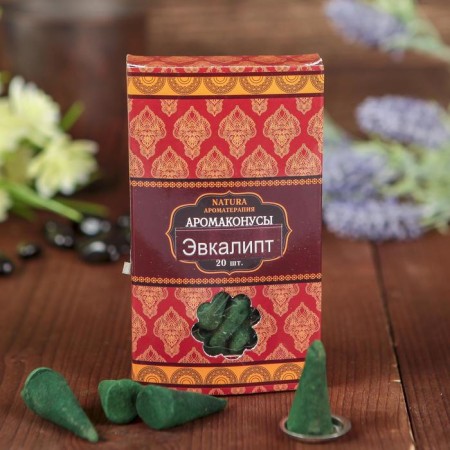 Incense "Natura" 20 cones with a stand eucalyptus