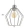 Bayerlux lamp "Batista" 3x40W E27 chrome 37x37x90cm