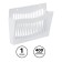 The wall tray is Istanm, white