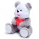 Soft toy "Bear", with a heart, mix
