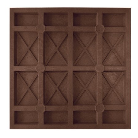 PPC tile is pavement, 33 × 33 × 3 cm, brown, "reinforced"-2