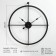 Wall clock, series: loft, discrete move, 67 x 63 x 5.5 cm