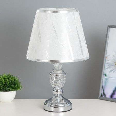 Table lamp "Aurika" 1x40W E27 220V silver 25x25x40 cm Risalux
